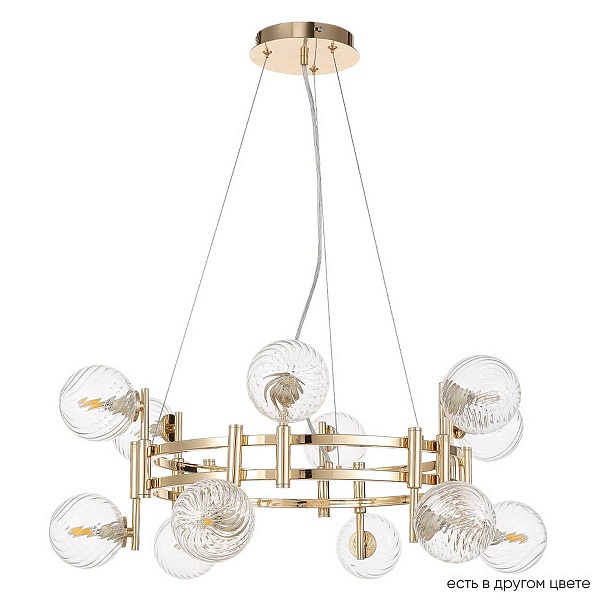 Люстра подвесная CRYSTAL LUX LUXURY SP12 GOLD