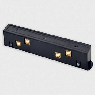 Коннектор прямой ITALLINE ATOM IT012-5040 black