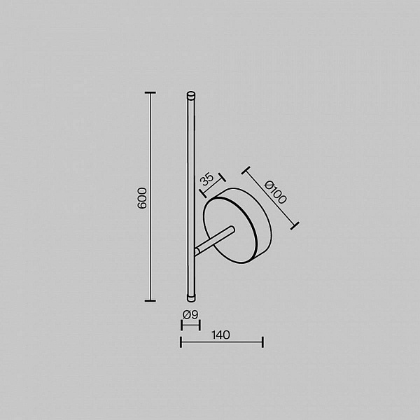Бра MAYTONI ELEGANT C085WL-L7BS2.7K