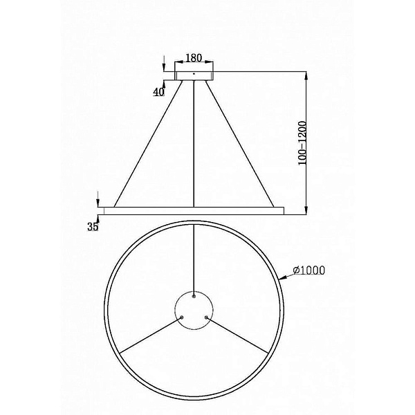 Подвес MAYTONI RIM MOD058PL-L54BSK