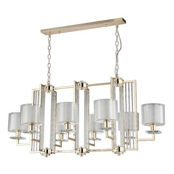 Люстра подвесная CRYSTAL LUX NICOLAS Nicolas SP8 L1000 Gold/White