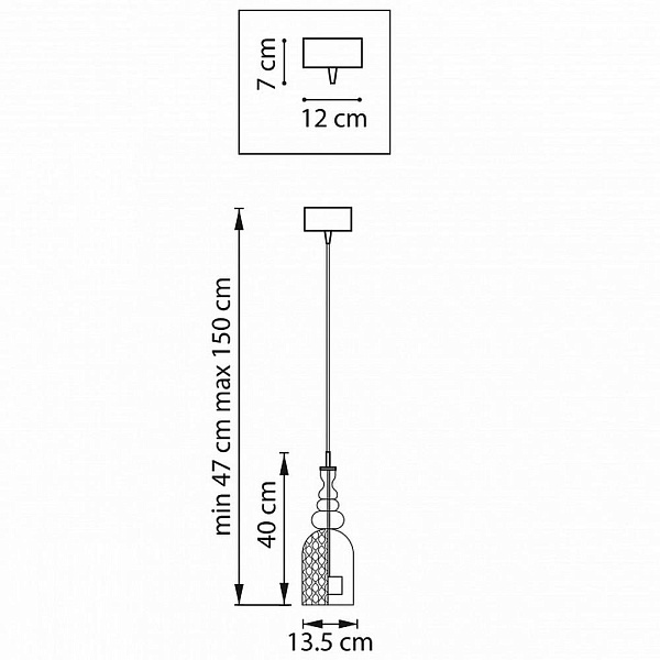 Подвес LIGHTSTAR BELLE 814002