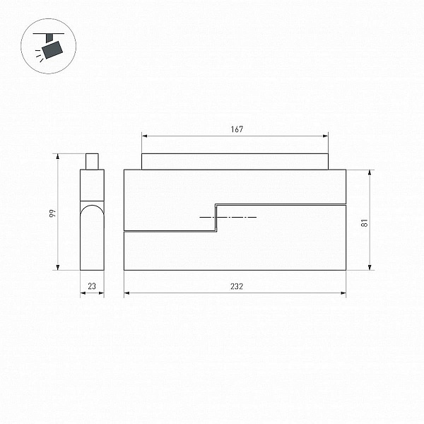 Трековый светильник ARLIGHT MAG-ORIENT 034642(1)