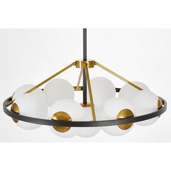 Люстра подвесная LUMINA DECO DONZANO LDP 8034-9 BK+WT