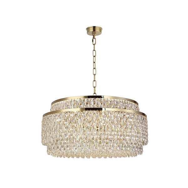 Люстра подвесная NEWPORT TIFFANY 8530/80 C gold polished