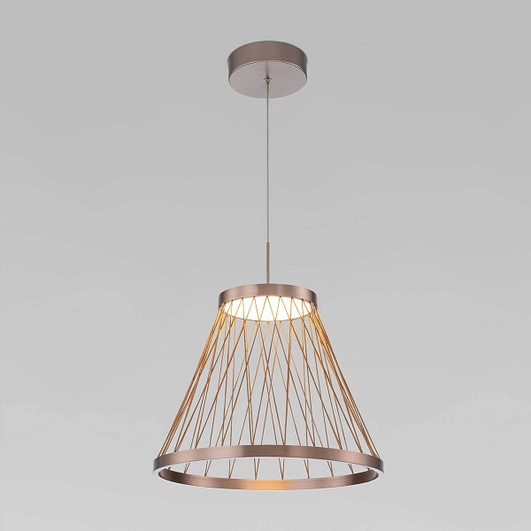 Подвес EUROSVET CESTA 40016/1 LED коричневый a069283