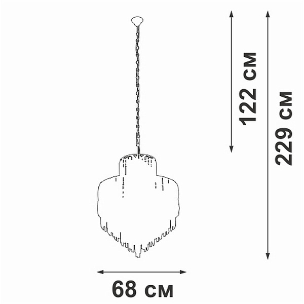 Люстра подвесная VITALUCE  V5832-8/17+4