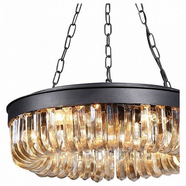 Люстра подвесная DELIGHT COLLECTION CRYSTAL BLACK KR0295P-5 black