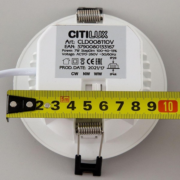 Светильник встраиваемый CITILUX АКВИ CLD008110V