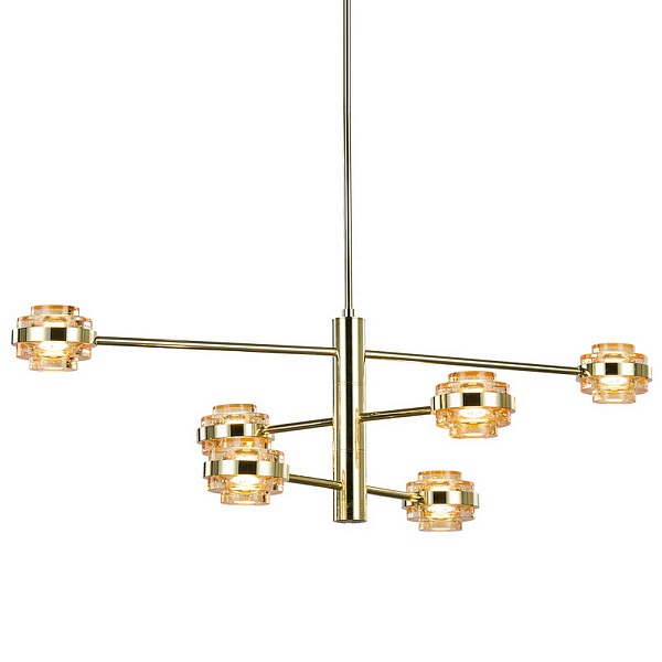 Люстра подвесная DELIGHT COLLECTION MD22030002 MX22030002-6A gold/champagne
