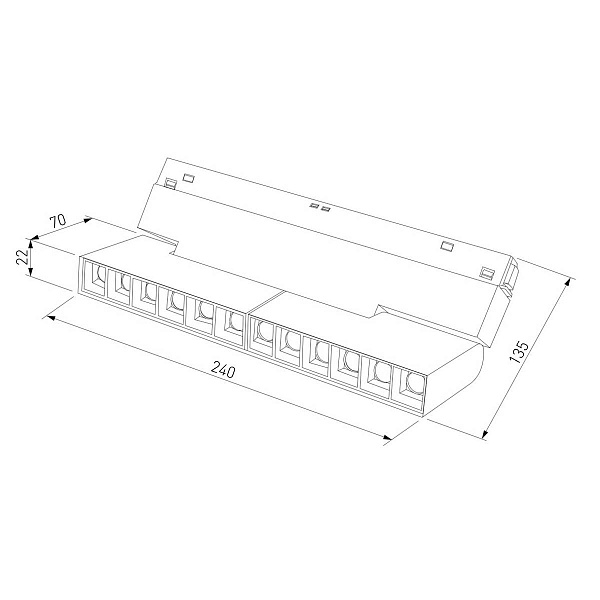 Трековый светильник ELEKTROSTANDARD SLIM MAGNETIC 85191/01 a066540