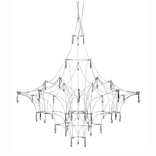 Люстра подвесная DELIGHT COLLECTION LUCCIOLA MD18001068-1E chrome