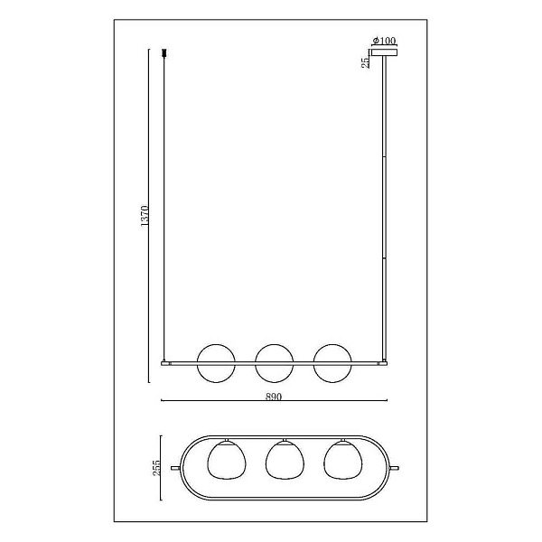 Подвес MAYTONI ERICH MOD221PL-03N