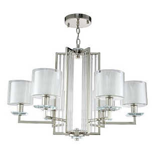 Люстра подвесная CRYSTAL LUX NICOLAS Nicolas SP-PL6 Nickel/White