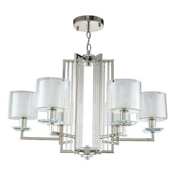 Люстра подвесная CRYSTAL LUX NICOLAS Nicolas SP-PL6 Nickel/White