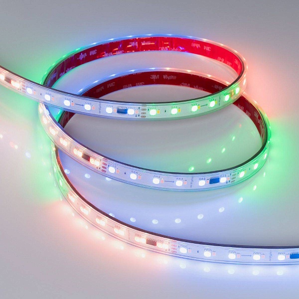 Лента LED SPI-P-BA120 16 W/m 24V IP66 5060+2835/120 RGB+6000K 14mm (5м) 49401 ARLIGHT