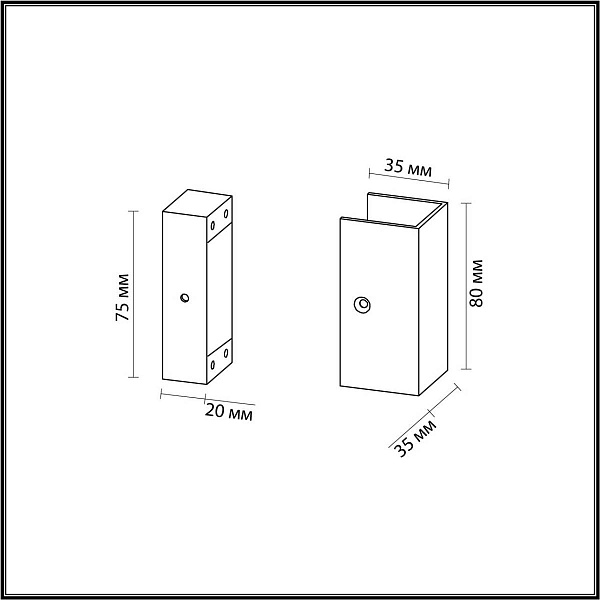 Коннектор прямой ODEON LIGHT FINO 7006/2F