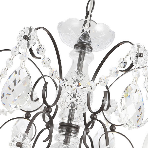 Люстра подвесная CRYSTAL LUX ODELIS SP6 BROWN