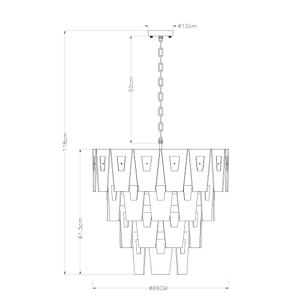Люстра подвесная ARTE LAMP SOPHIA A4066LM-11PB