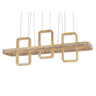 Люстра подвесная NEWPORT CRYSTAL 8233+1N/S gold