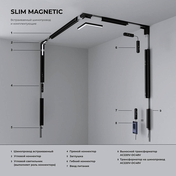 L-коннектор ELEKTROSTANDARD SLIM MAGNETIC a067508
