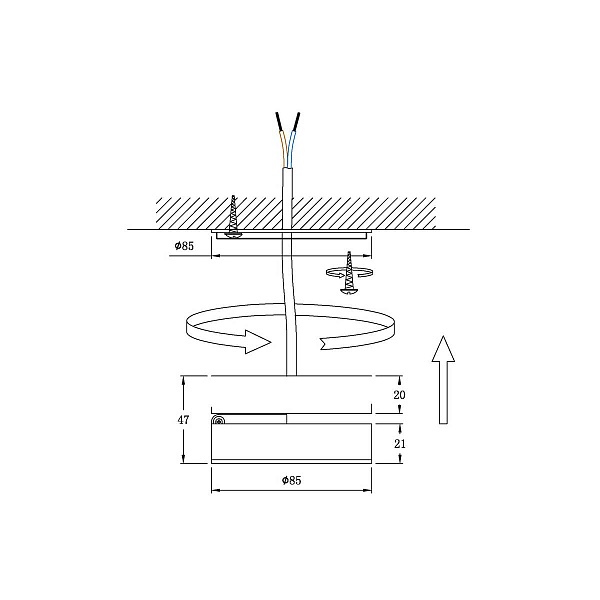 Спот ARTE LAMP A2511PL-1BK