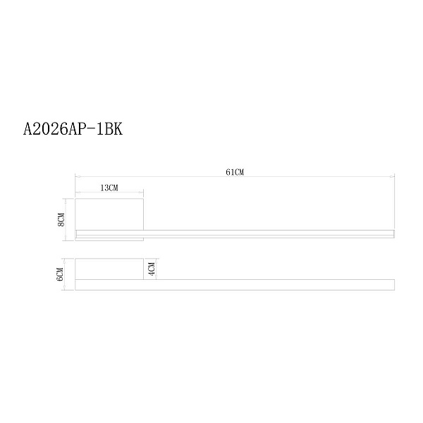 Бра ARTE LAMP SARGAS A2026AP-1BK
