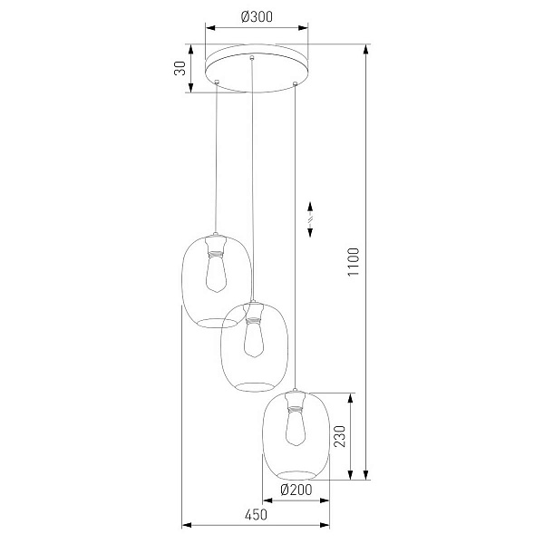 Подвес TK LIGHTING ELIO 5973 Elio a068559