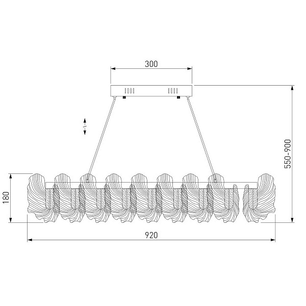 Люстра подвесная BOGATES FARFALLA 90376/1 a065731