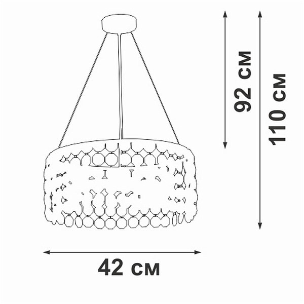 Люстра подвесная VITALUCE  V5329-8/3S