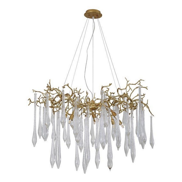 Люстра подвесная CRYSTAL LUX REINA Reina SP8 D1000 Gold Pearl