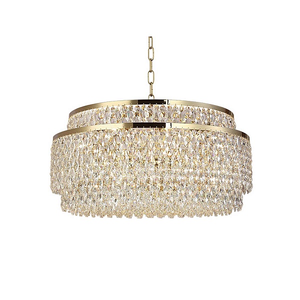 Люстра подвесная NEWPORT TIFFANY 8530/80 C gold polished