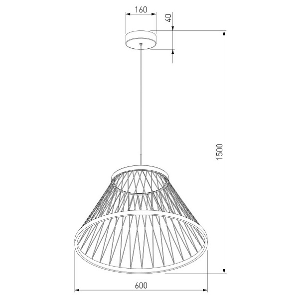 Подвес EUROSVET CESTA 40017/1 LED коричневый a069288