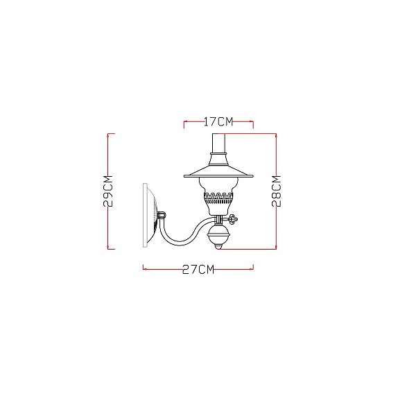 Бра ARTE LAMP Trattoria A5664AP-1AB