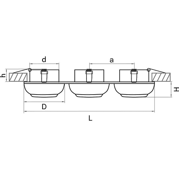 Светильник встраиваемый LIGHTSTAR OCULA 011834