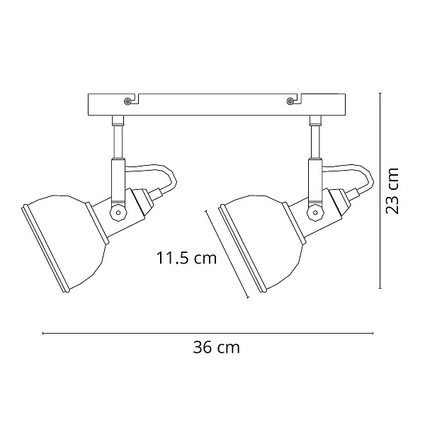 Спот ARTE LAMP Martin A5213AP-2BR