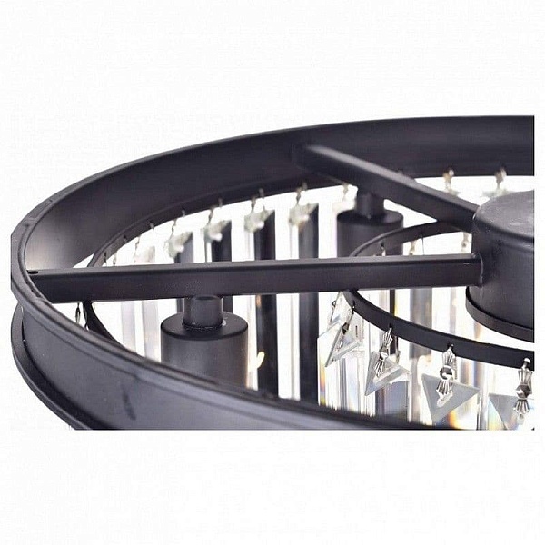 Люстра подвесная DELIGHT COLLECTION 1920S ODEON KR0387P-6B/P black/clear
