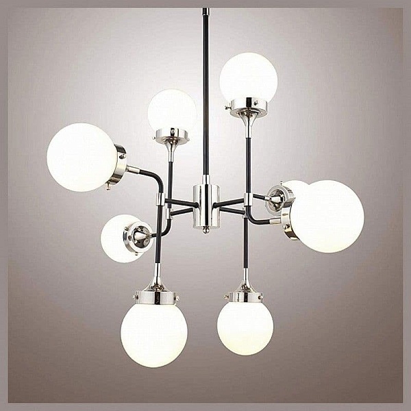 Люстра подвесная DELIGHT COLLECTION BISTRO GLOBE KG0521P-8W