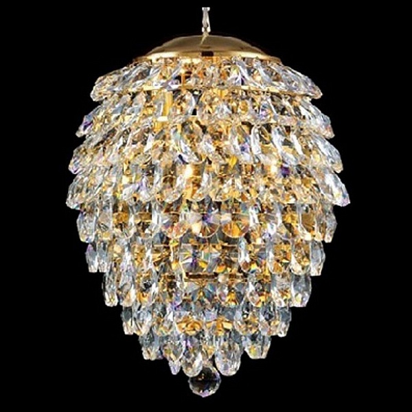 Подвес CRYSTAL LUX CHARME SP4 GOLD/TRANSPARENT