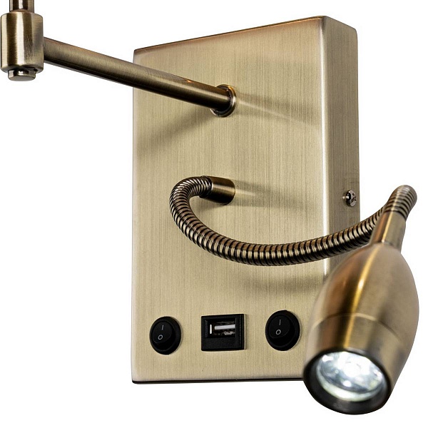 Бра ARTE LAMP ELBA A2581AP-2AB