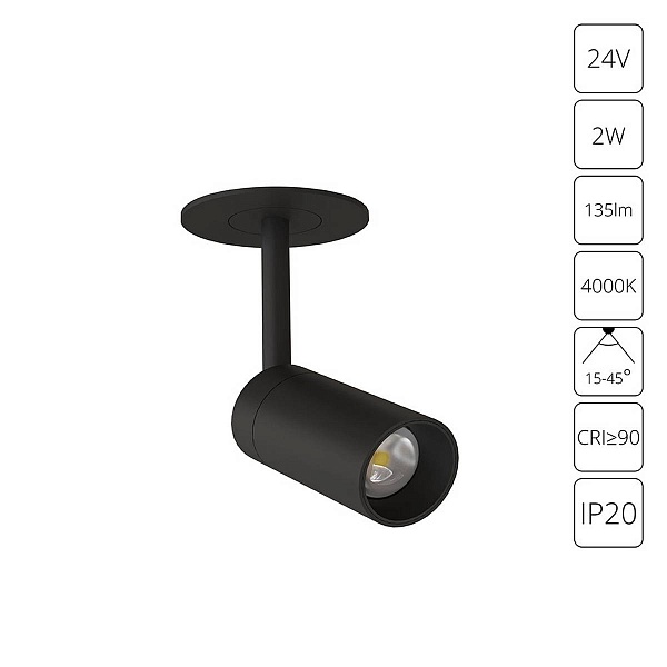 Спот ARTE LAMP PRESTO A6186PL-1BK