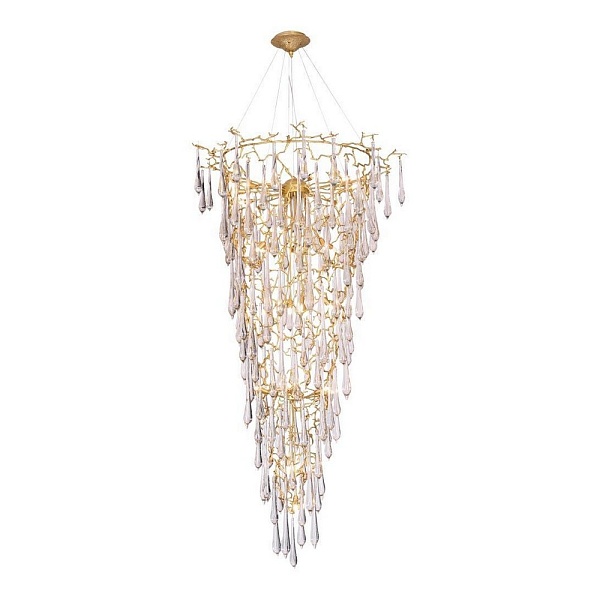 Люстра-каскад CRYSTAL LUX REINA Reina SP34 D1200 Gold Pearl