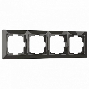 Рамка 4-пост, SNABB BASIC, серо-коричневый, W0042007, WERKEL