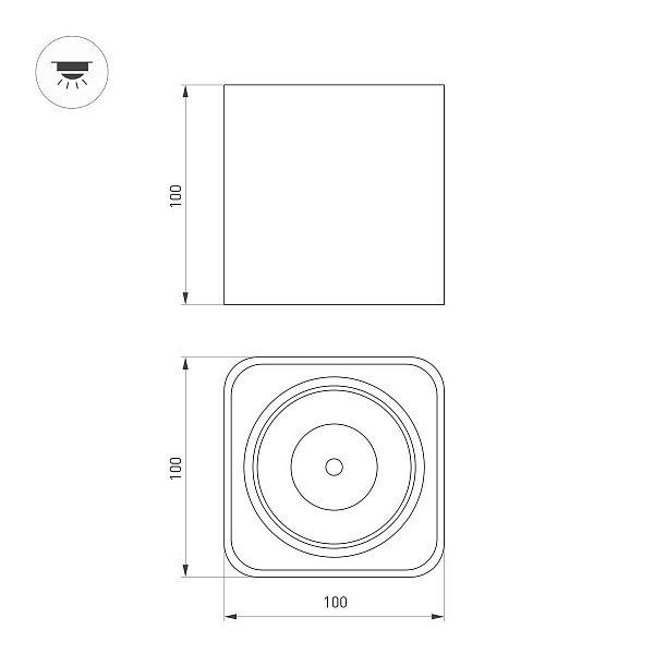 Спот ARLIGHT CUBUS 36053