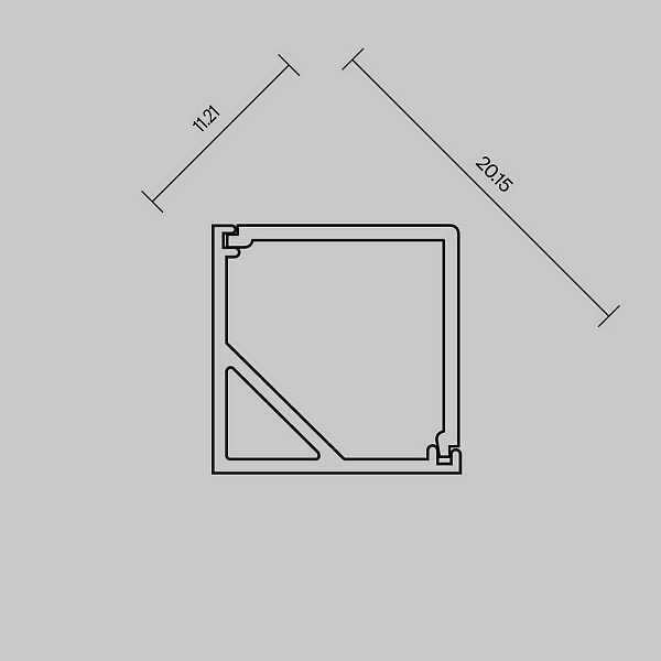 Рассеиватель MAYTONI LED STRIP PROFIL 642028
