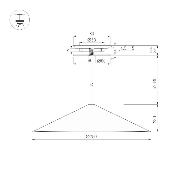 Подвес ARLIGHT MAKOTO 54162