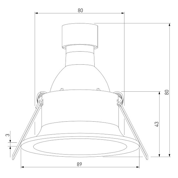 Светильник встраиваемый ELEKTROSTANDARD ANDI 25058/01 GU10 черный a067713