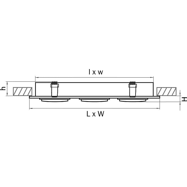 Светильник встраиваемый LIGHTSTAR SINGO 011603