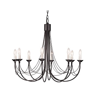 Люстра подвесная ELSTEAD CARISBROOKE CB8-BLACK