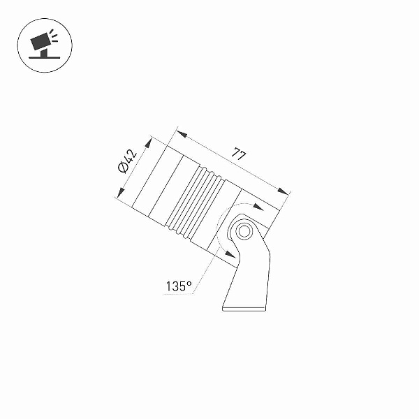 Прожектор ландшафтный ARLIGHT RAY 53626